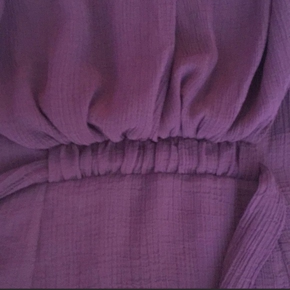 BCBGMaxAzaria purple sleeveless dress shirt - Picture 6 of 9